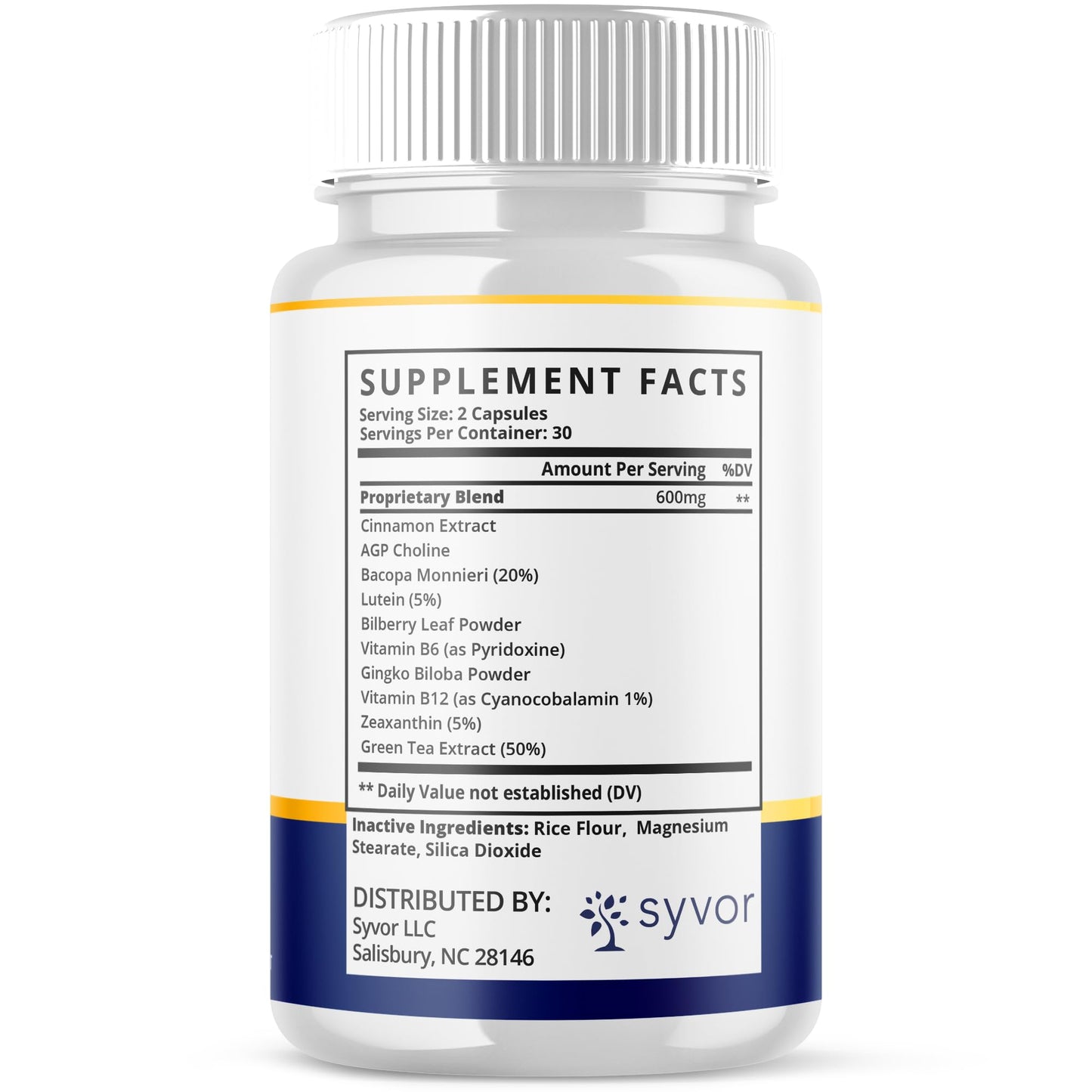 (2 Pack) Brain Defender Supplement Pills, Official Brain Defender Advanced Formula Nootropic Capsules, All Natural Health and Wellness Support Formula Maximum Strength Braindefender (120 Capsules) SyvorAu supplements