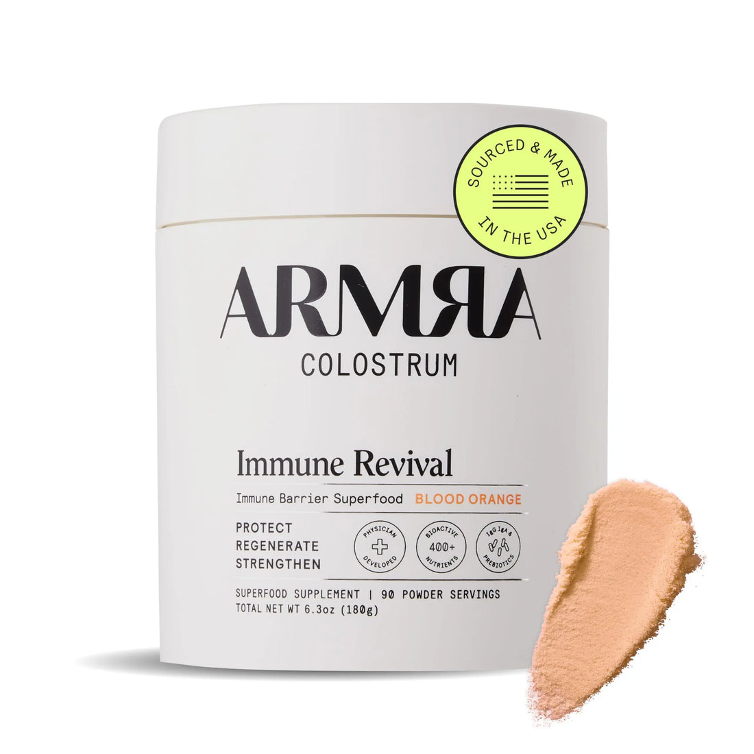 ARMRA Colostrum Powder | Blood Orange | Gut Health & Bloating | Skin & Hair | Immunity | Keto, Gluten & Fat-Free | 90 Servings ARMRA Au supplements