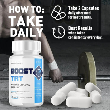 (2 Pack) Boost TRT Capsules, Official BoostTRT Capsules with All Natural Ingredients, Advanced Health & Wellness Support Formula with Max Strength Premium Active Lifestyle Vitamins (120 Capsules) SyvorAu supplements