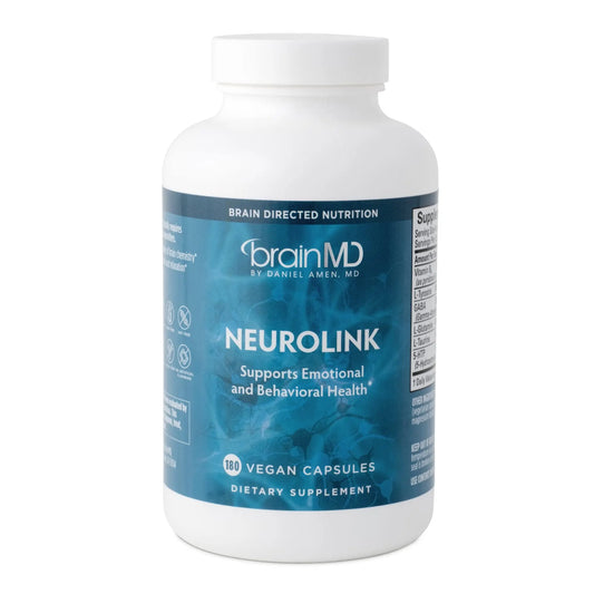 BRAINMD Dr Amen NeuroLink - 180 Capsules - Promotes Optimal Brain Function, Focus & Concentration - Gluten Free - 45 Servings BRAINMDAU supplements