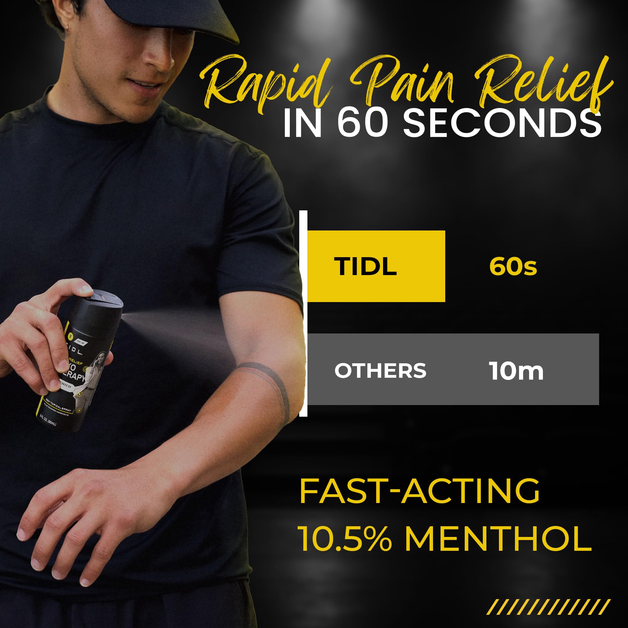 TIDL Pain Relief Spray Bundle – Morning, Cryotherapy & Evening Therapy – 3 x 3oz Sprays for Muscle, Joint, Neck, Back & Knee Pain Relief – Plant-Based Menthol Day & Night Care TIDL Au supplements