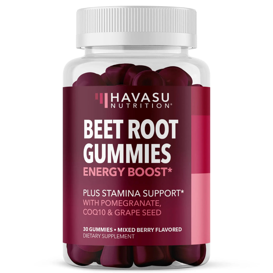 Beet Root Gummies with COQ10 Energy Supplement | Nitric Oxide Supplement for Healthy HAVASU NUTRITION uk supplements