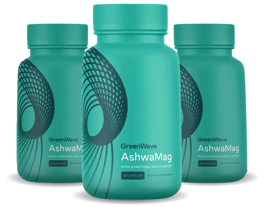 AshwaMag by GreenWave Nutrition | 5 Clinically Studied Ingredients | Happier & Motivated AshwaMagAU supplements
