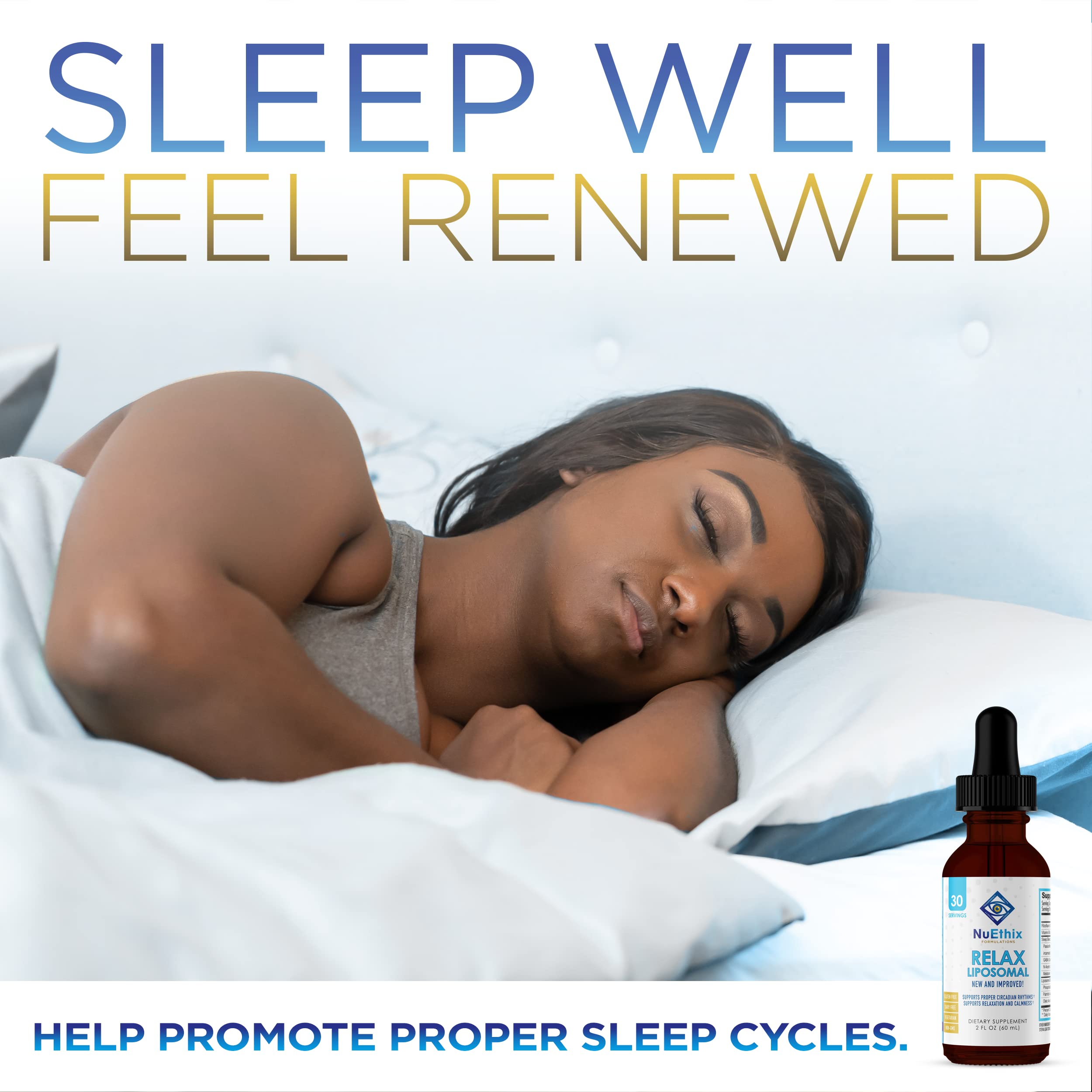 NuEthix Formulations Relaxation Supplement Bundle: Cort-Eaze Cortisol-Control Supplement, 60 Capsules, 30 Servings and Relax Liposomal, 2 Fluid Ounces, 30 Servings NuEthix Formulations Au supplements