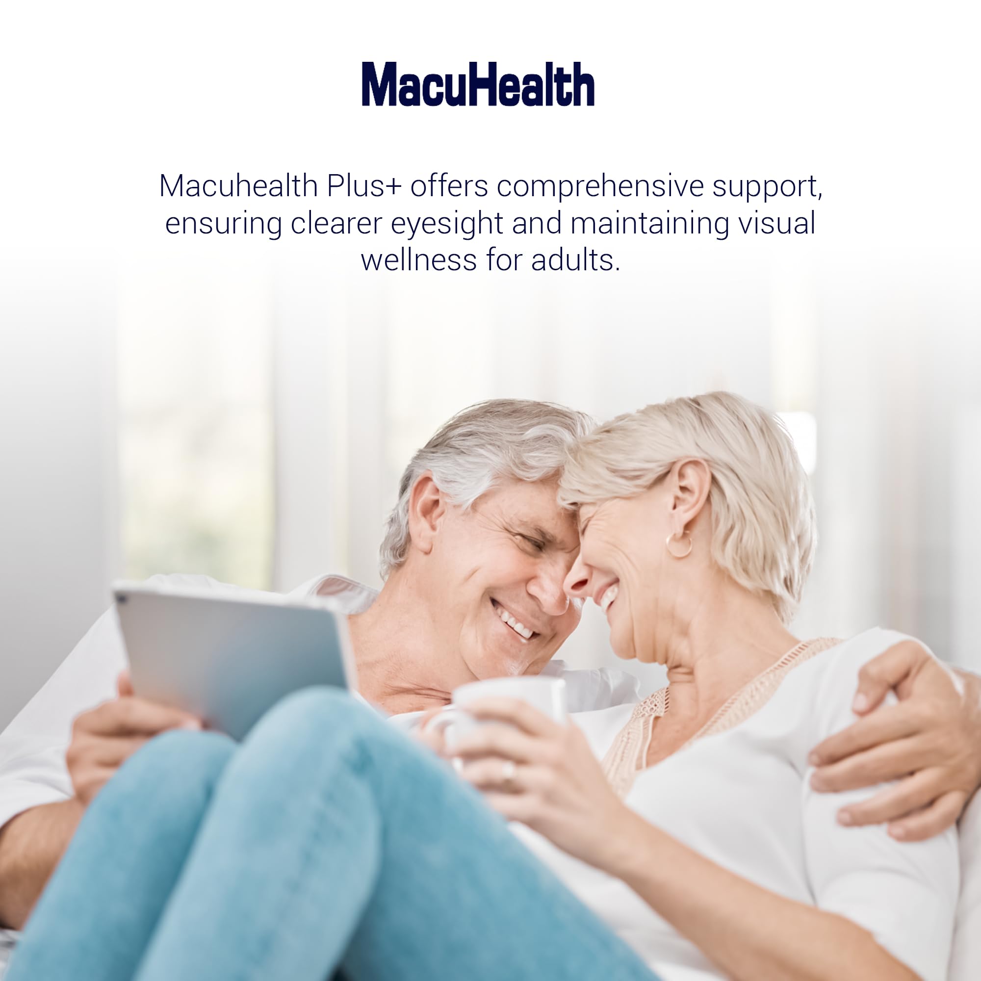 Macuhealth Plus+ Eye Vitamins Supplement for Adults - 90 Day Supply with Lutein, Zeaxanthin, and Meso-Zeaxanthin - Unflavored, Vitamin for Eyes Macuhealth Au supplements