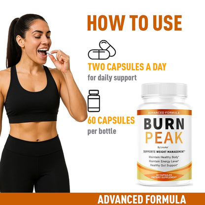 (2 Pack) Burn Peak Capsules - Official BurnPeak Weight Pills Advanced Premium Support, All Natural Burn Peak Pink Salt Trick Supplement for Overall Health & Wellness Reviews, 120 Capsules for 2 Months pharmageticsAu supplements
