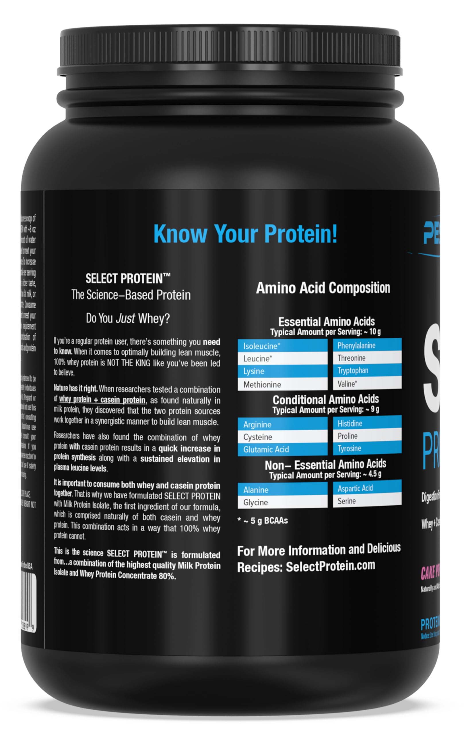 PEScience Select Low Carb Protein Powder, Cake Pop, 27 Serving, Keto Friendly PEScience Au supplements