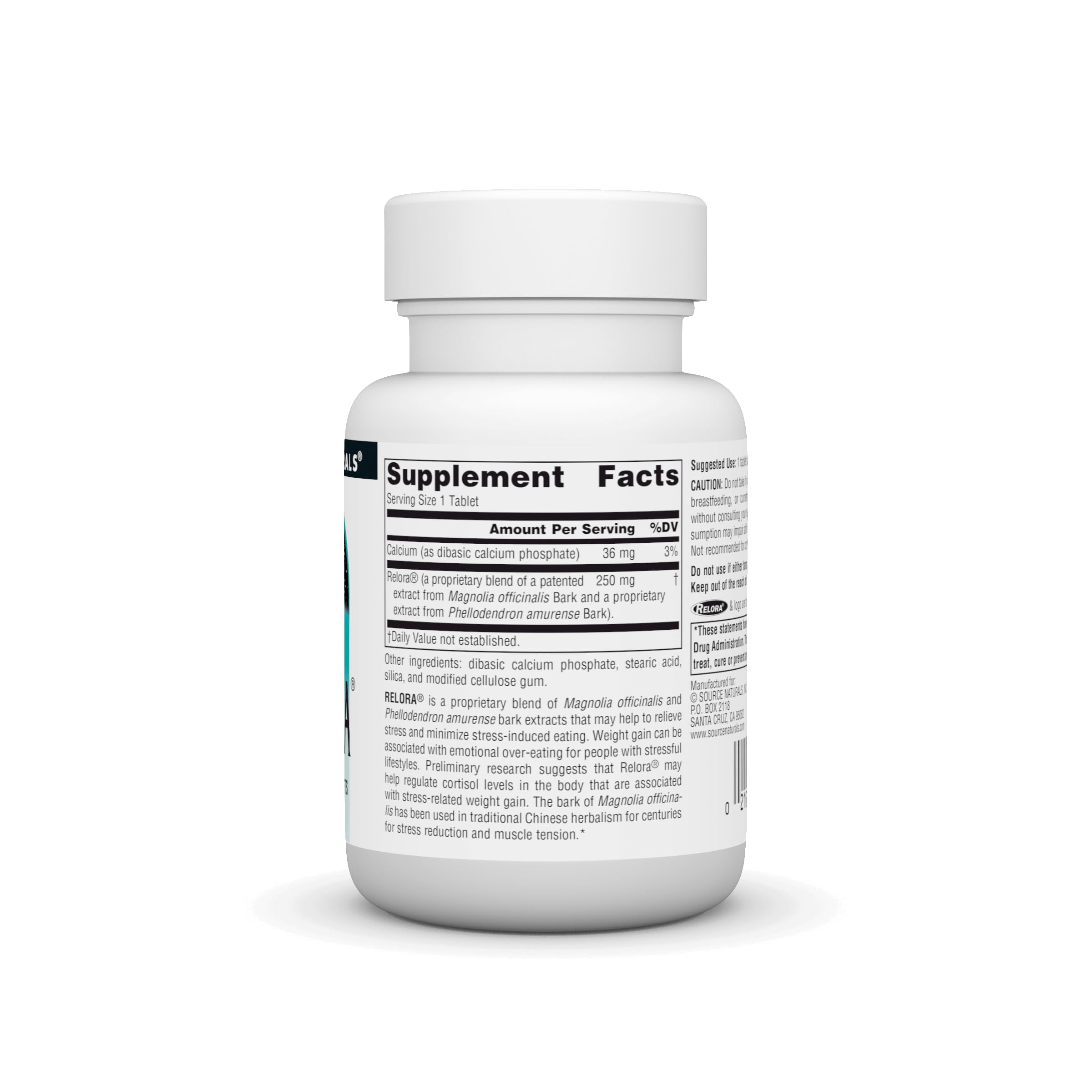 Source Naturals Relora, Promotes Healthy Eating Behavior and Muscle Relaxation Support*, 250 mg - 90 Tablets Source Naturals Au supplements