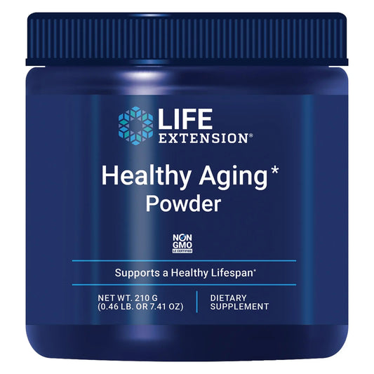 Life Extension Healthy Aging Powder, Healthy Aging Supplement, Heart Health, Brain Health, Exercise Performance, Taurine, Lithium, spermidine, Powder Blend, Non-GMO, Vegetarian, 30 Servings Life ExtensionAU supplements