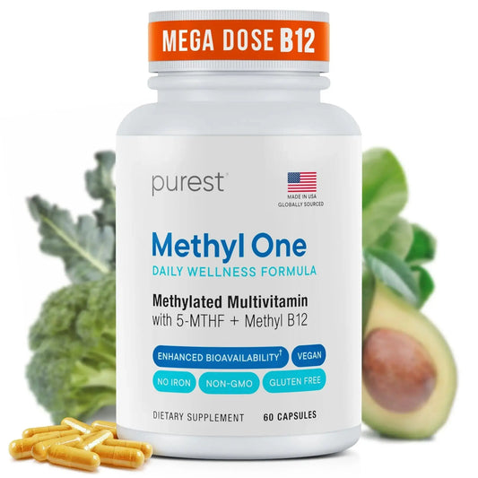 Purest® Methylated Multivitamin for Men & Women | Methylated B12 1000mcg, Biotin, B Complex with 600mcg Vitamin D, Vitamin C, E, A, Methylfolate | Super Natural GoodsAU supplements