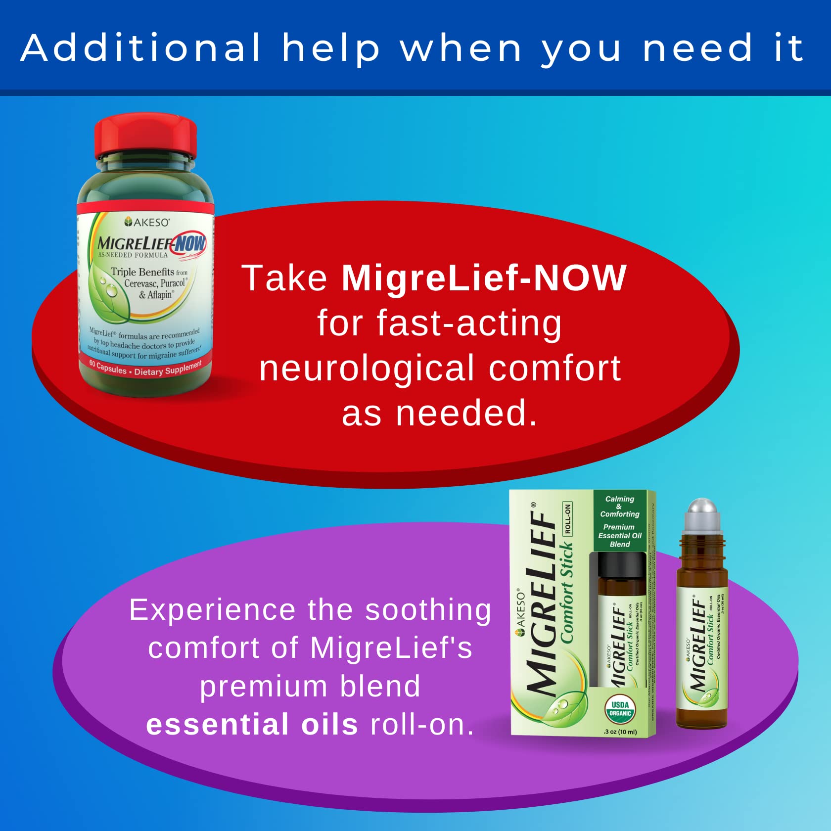 Children's MigreLief® - Triple Therapy with Puracol™ - Nutritional Support for Pediatric Migraine Sufferers - 60 Caplets/1 Month Supply MigreLief Au supplements
