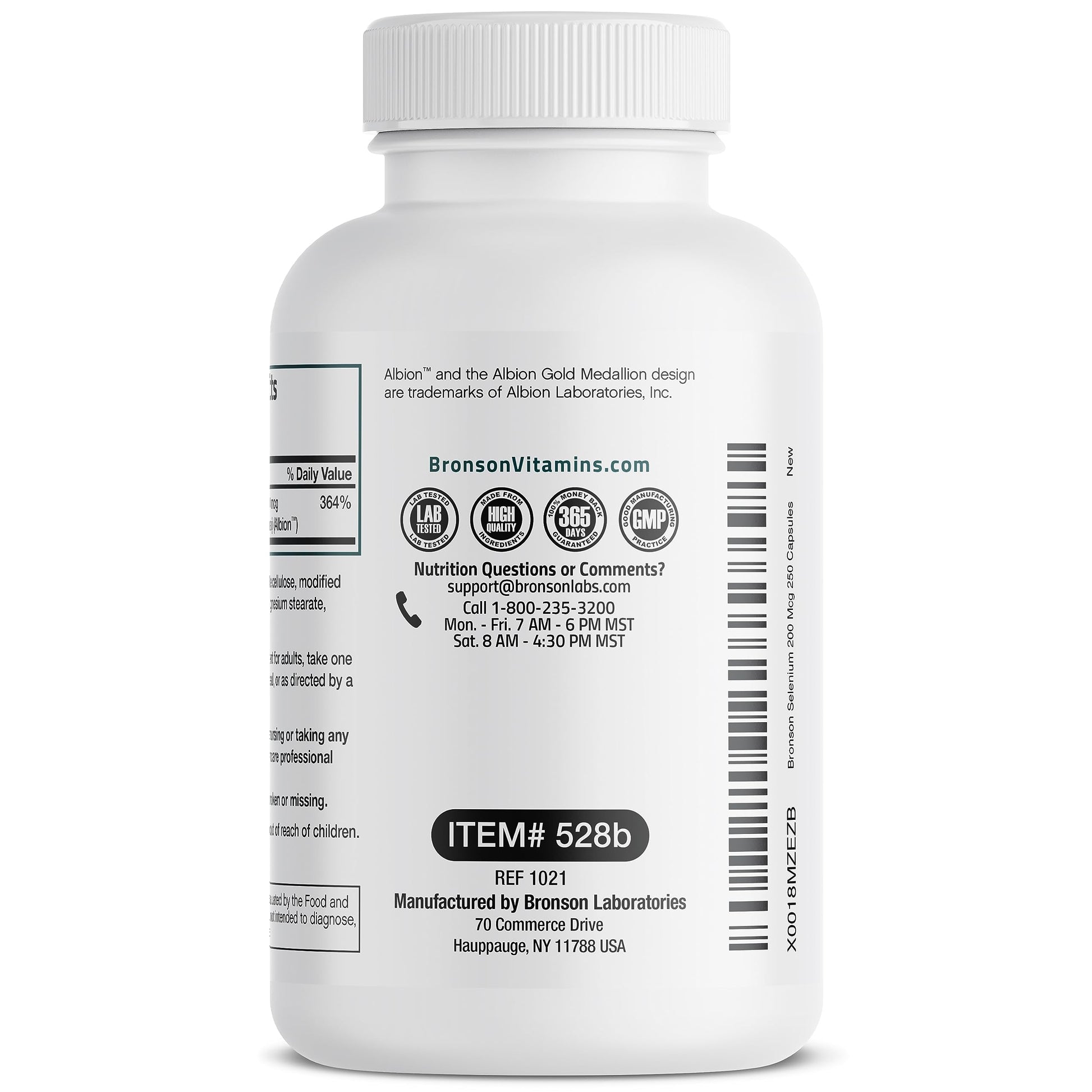 Bronson Selenium 200 mcg – Yeast Free Chelated Amino Acid Complex - Essential Trace Bronson Au supplements
