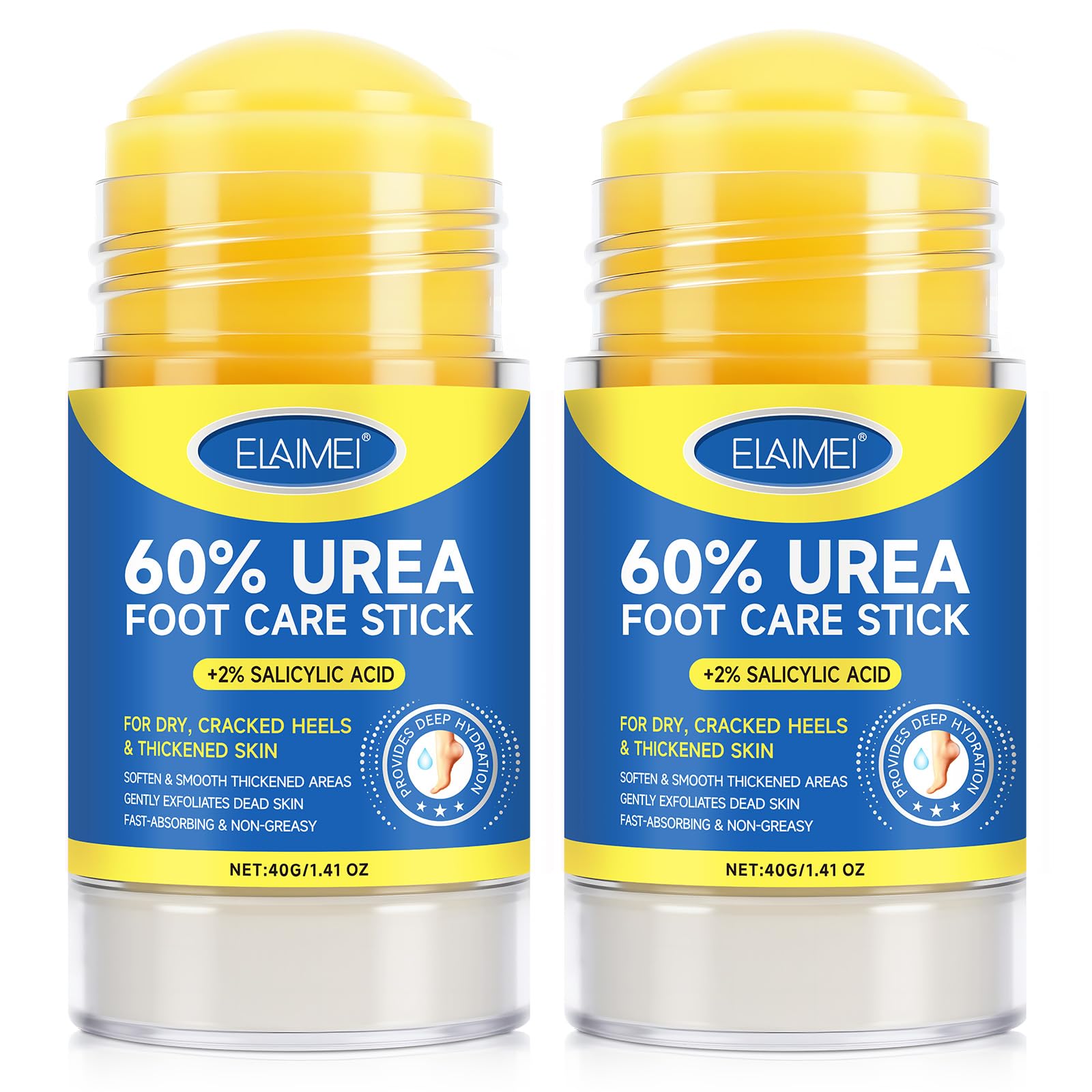 FANSHI 2 PCS Urea Stick 60% High Potency, Foot Care Urea Stick for Deeply Moisturizing & Fast Absorbing, Exfoliation for Dry Cracked Heels & Thickened Skin FANSHI buy supplements Au