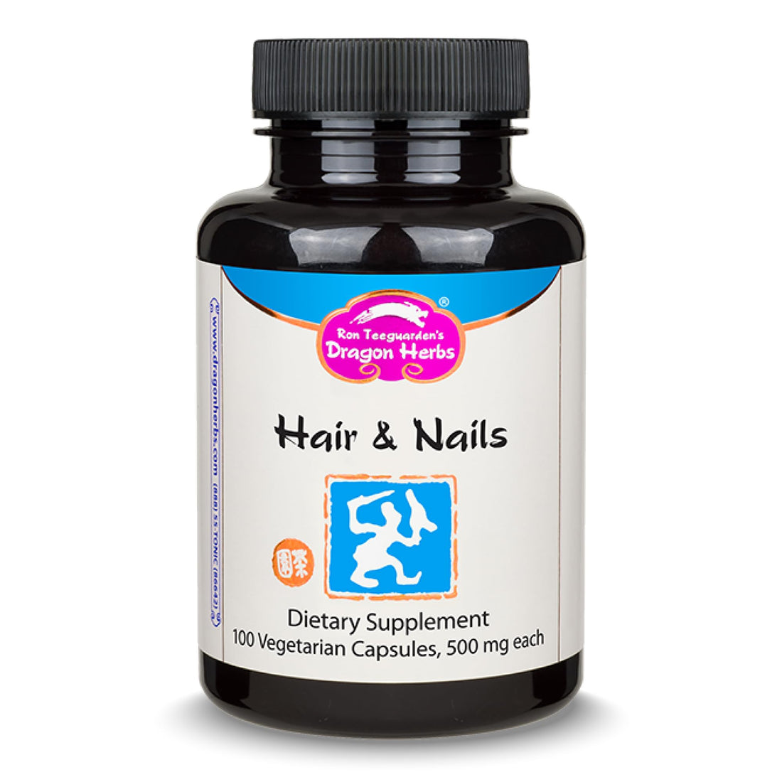 Dragon Herbs Hair and Nails | All Natural Supplement to Support Hair, Nails, Healthy Aging, and Circulation | All Natural Ingredients, Non-GMO (100 Capsules, 500 mg Per Capsule) Dragon Herbs Au supplements