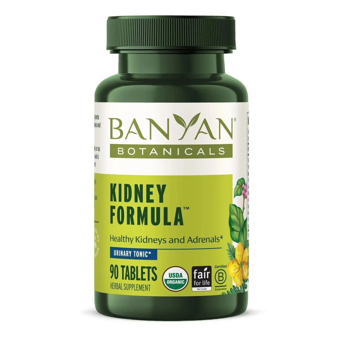 Banyan Botanicals Organic Kidney Formula–Urinary Tract Support & Detox Supplement–Gokshura & Punarnava for Fluid Balance & Systemic Cleansing–Cooling Genitourinary Tonic-90 Tablets-USDA Organic Banyan Botanicals uk supplements