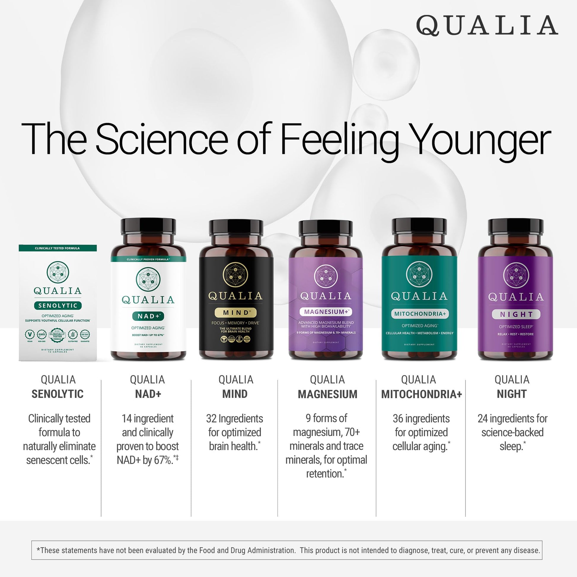 Qualia Mind (Caffeine Free) | The Ultimate Blend for Brain Health* | Doctor-Formulated Nootropic to Fuel Focus & Concentration* | Supports Long Term Brain Health| Maintain Drive & Productivity QUALIA LIFE SCIENCESAu supplements