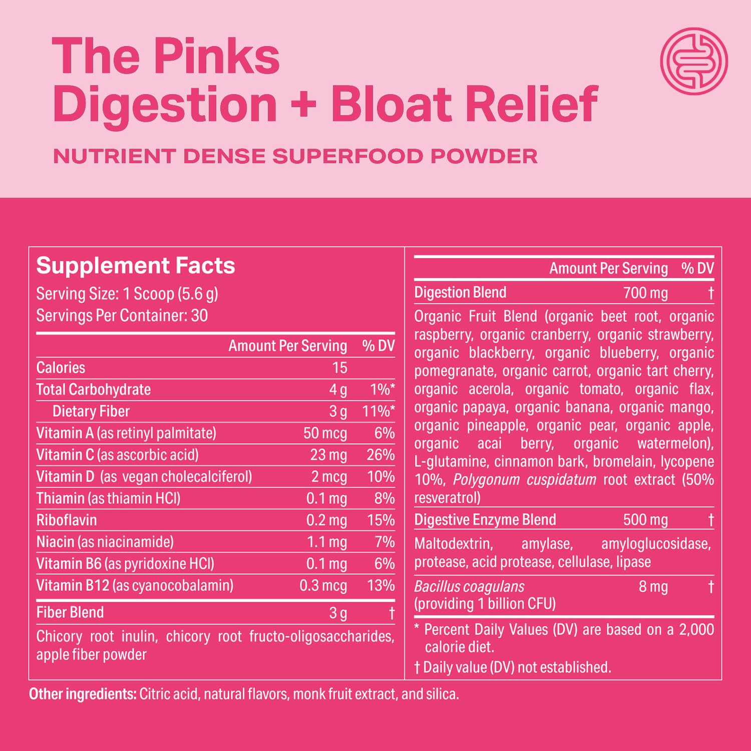 Proper, The Pinks Digestion and Bloat Relief. Drink Mix with Gut Health Probiotics, Prebiotics, Beet Root & Enzymes for Digestive Support. Bloating and Microbiome Supplement for Women and Men Proper Au supplements