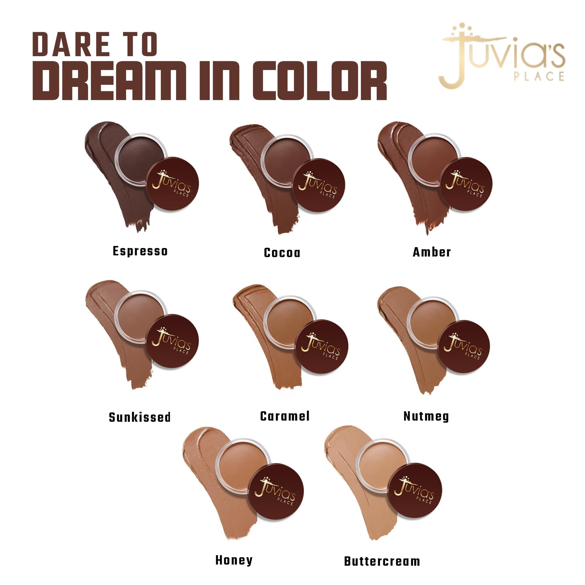Juvia's Place Bronzed Cream Bronzer - Sunkissed - Smooth Cream Bronzer Pot for Sun-Kissed Glow & Warmth, Buildable & Blendable Makeup Contour with Long-Lasting Matte Shimmer Finish, Highly Pigmented Juvia's Place Au supplements