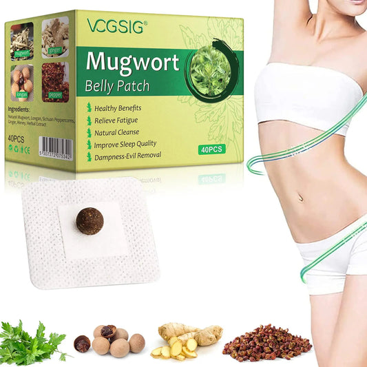 ALIVO 40PCs Mugwort Belly Patch, Mugwort Navel Stickers - Parches para Bajar de Peso ALIVOAU supplements