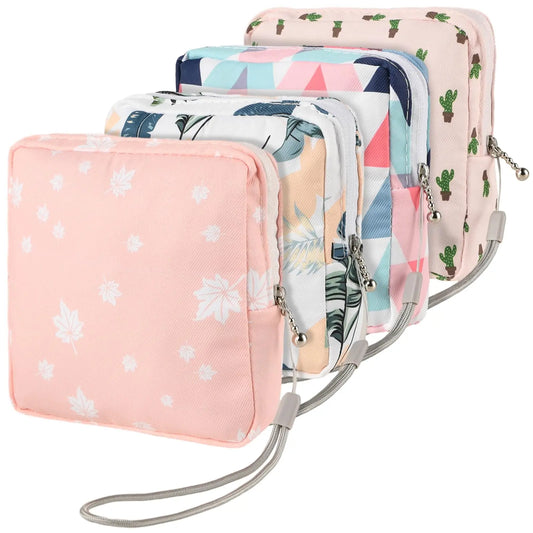 4Pcs Sanitary Napkin Storage Bag, Small Menstrual Period Bag Period Pouch Waterproof AbeilloAU supplements