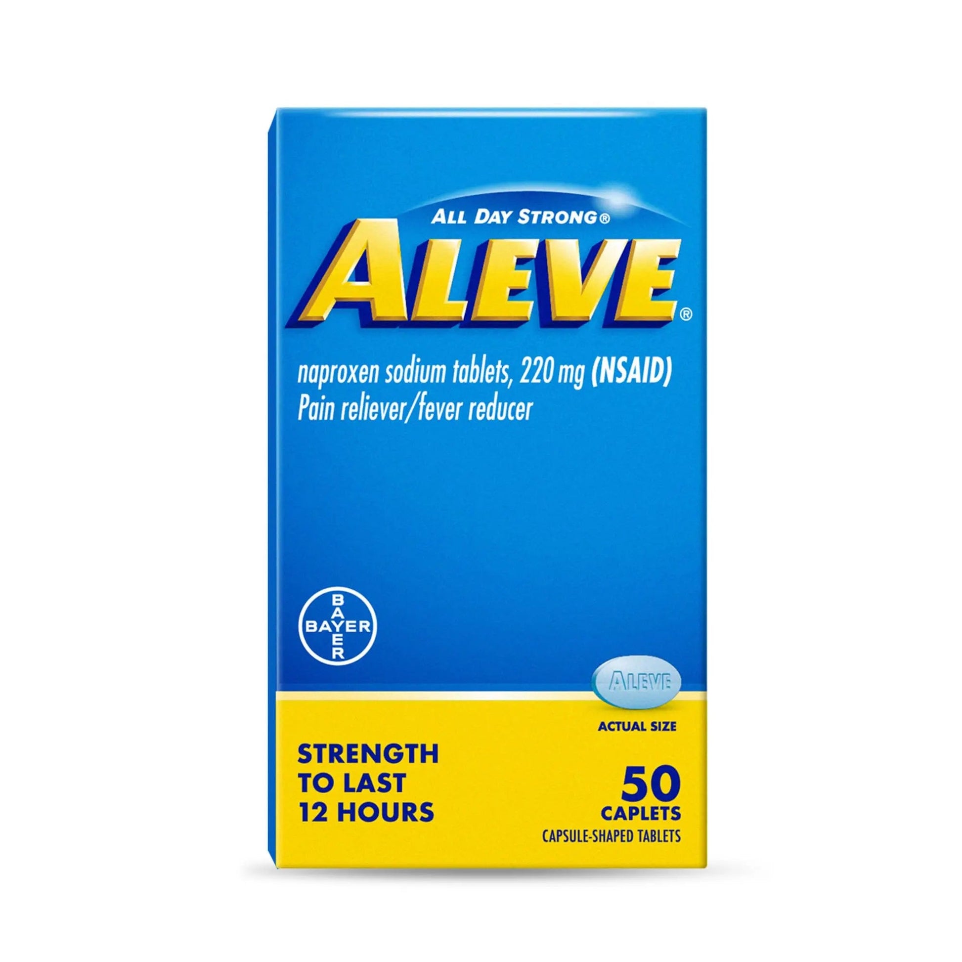 Aleve Pain Relief Naproxen Sodium Caplets ‐ 50 Count Aleve Au supplements