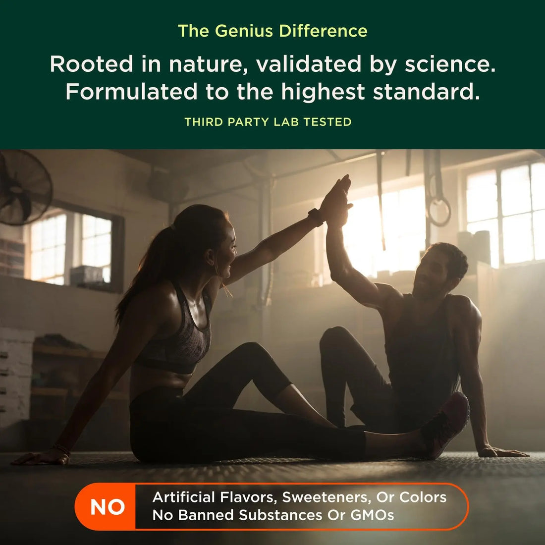 The Genius Brand Genius Creatine - Creatine Monohydrate Powder for Active Lifestyles - Endurance, Strength, Brain Performance & Muscle Health Support - Mind-to-Muscle Formula - Unflavored - 6 oz The Genius Brand Au supplements