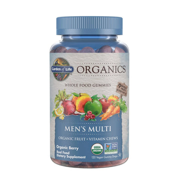Garden of Life Organics Men's Gummy Vitamins - Berry - Certified Organic, Non-GMO, Vegan, Kosher Complete Multi - Methyl B12, C & D3 Garden of Life Au supplements