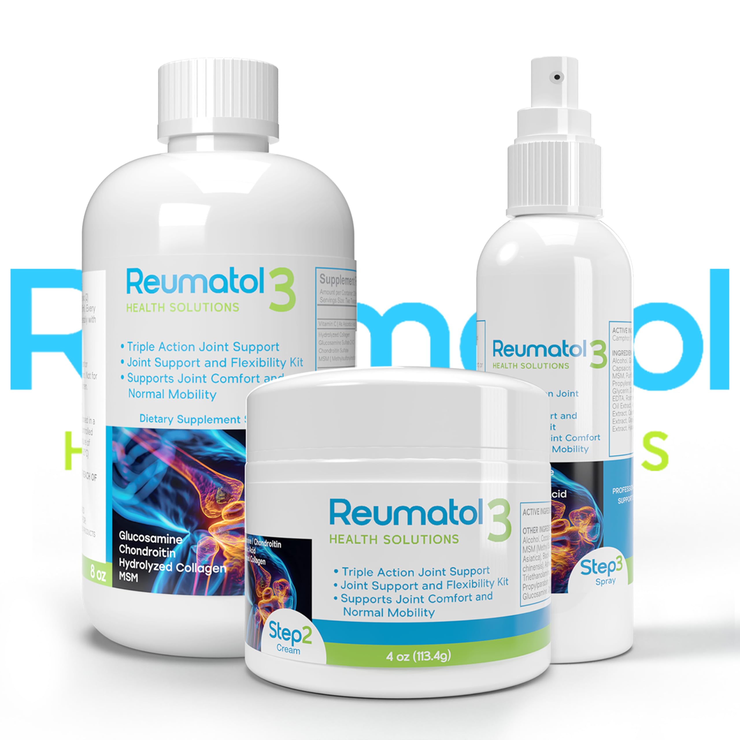 Reumatol 3 Kit – Natural Joint Support Formula for Comfort and Mobility | Helps Ease Stiffness & Promotes Flexible Joints | Herbal Blend for Daily Wellness Reumatol Health Solutions Au supplements