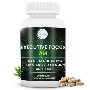 12-in-1 Natural Nootropic Brain Supplement for Memory and Focus, Nootropic for Men & Women, Brain Support Pill for Adults, Brain Vitamins - Focus 30 Day Supply Executive Focus Au supplements