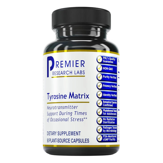 Premier Research Labs Tyrosine Matrix - L Tyrosine Supplement, L-tyrosine 944mg Capsules for Adults, Amino Acid Pills with Red Algae & Rhodiola Rosea - 90 Vegetarian Capsules Premier Research LabsAU supplements