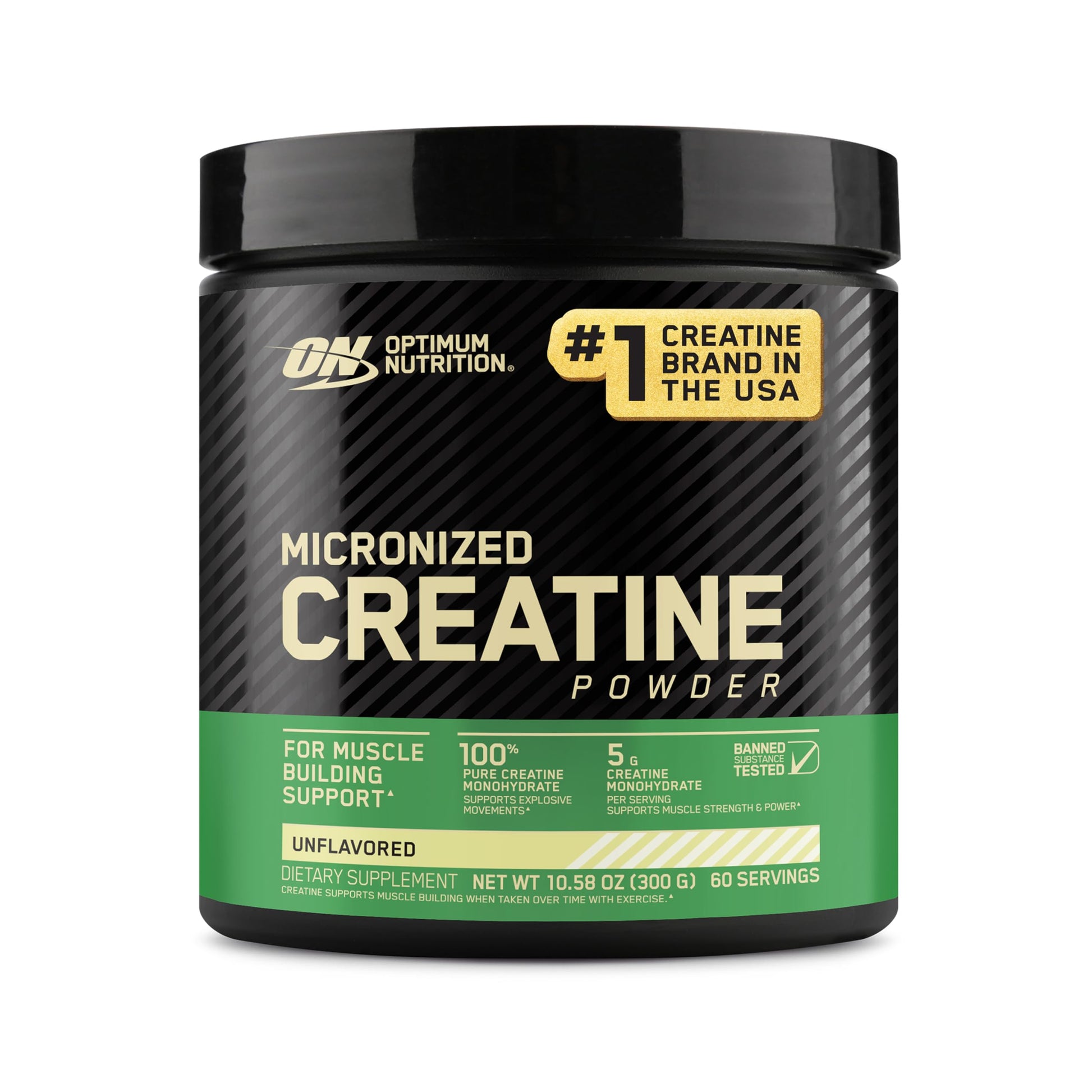 Optimum Nutrition Micronized Creatine Monohydrate Powder, Unflavored, 60 Servings, 300 Grams Optimum Nutrition Au supplements