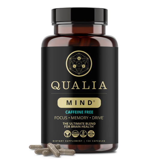 Qualia Mind (Caffeine Free) | The Ultimate Blend for Brain Health* | Doctor-Formulated Nootropic to Fuel Focus & Concentration* | Supports Long Term Brain Health| Maintain Drive & Productivity QUALIA LIFE SCIENCESAu supplements