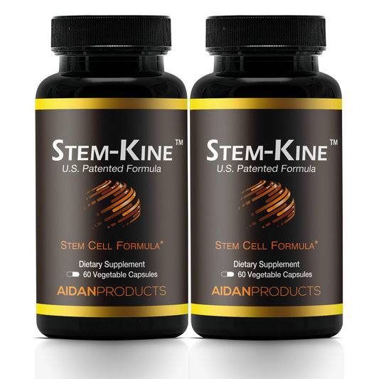 Aidan Products Stem-Kine Stem Cell Supplements, Clinically Proven to Increase Circulating Stem Cells, Pack of 2, Promoting Healing and Anti-Aging, 2 Pack of 60 Capsules Each Aidan ProductsAu supplements