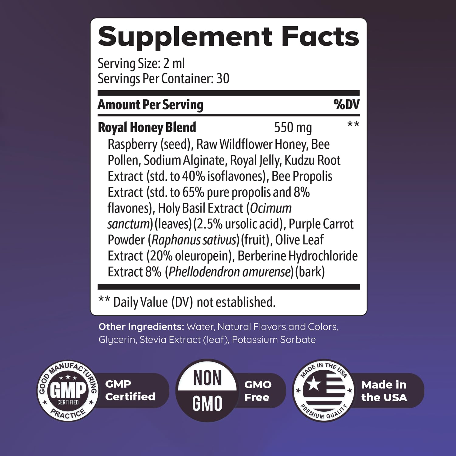HoneyBurn Purple Honey – Natural Daily Supplement with 11 Plant & Bee-Based Ingredients – Supports Healthy Digestion & Balanced Body Routine – 60 ml, 30 Servings, 1 Month Supply Nature’s NutriWave Au supplements