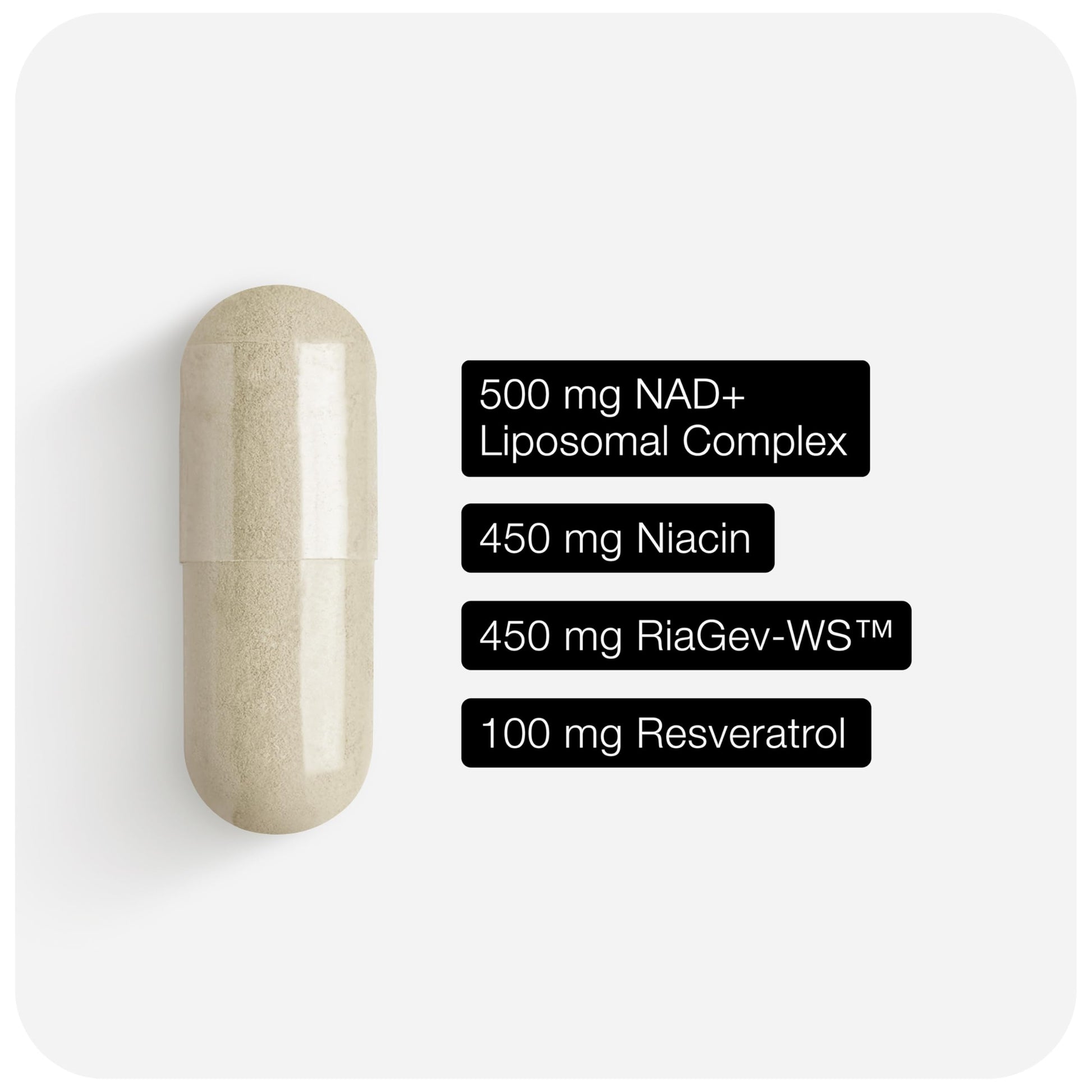 Toniiq Liposomal NAD+ and Resveratrol Supplement - 1500mg Ultra High Strength NAD Supplement - Clinically Studied Ingredients with Patented RiaGev-WS™, Resveratrol, and Niacin - 60 Capsules Toniiq Au supplements