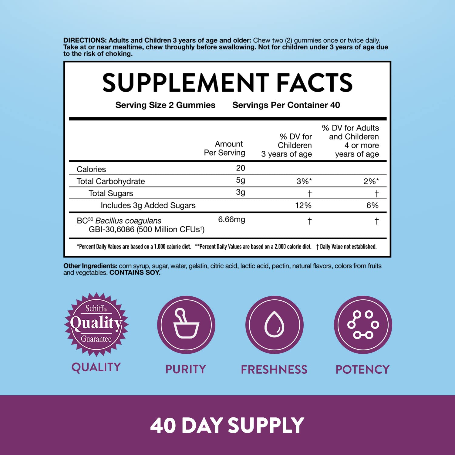 Vitafusion Fiber Well Sugar Free Fiber Supplement & Digestive Advantage Probiotic Vitafusion Au supplements