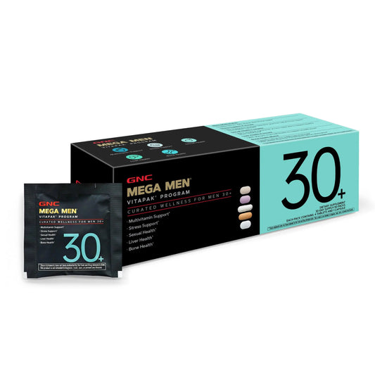 GNC Men's 30+ Vitapak Program | 5-in-1 Daily Multivitamins and Minerals | Supports Healthy Bones and Stress Relief | 30 Servings GNCAU supplements