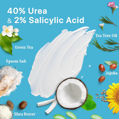 Ebanel Bundle of 40% Urea Cream 4.6 Oz, and Exfoliating Face Scrub Peeling Gel 4.12 Oz Ebanel buy supplements Au