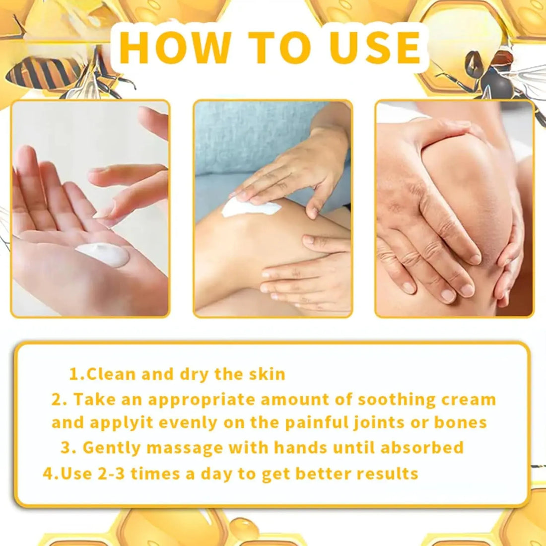 ArthroEase Bee Venom Arthritis Cream, Joint & Muscle Soothing Bee Venom Cream, Professional Bee Venom Joint Cream, Bee Venom Joint Gel - Specially for for Back, Neck, Hands, Knee (2 Bottle) Lmoy uk supplements