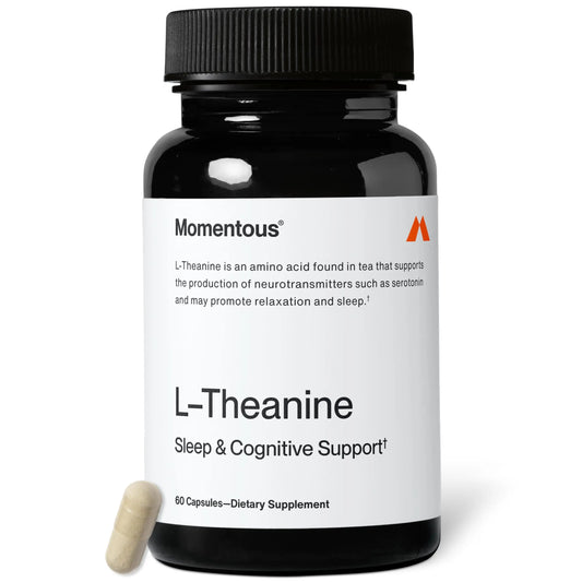 Momentous L-Theanine Supplement - 200 mg Capsules to Promote Relaxation & Focus - NSF Certified for Sport MomentousAU supplements