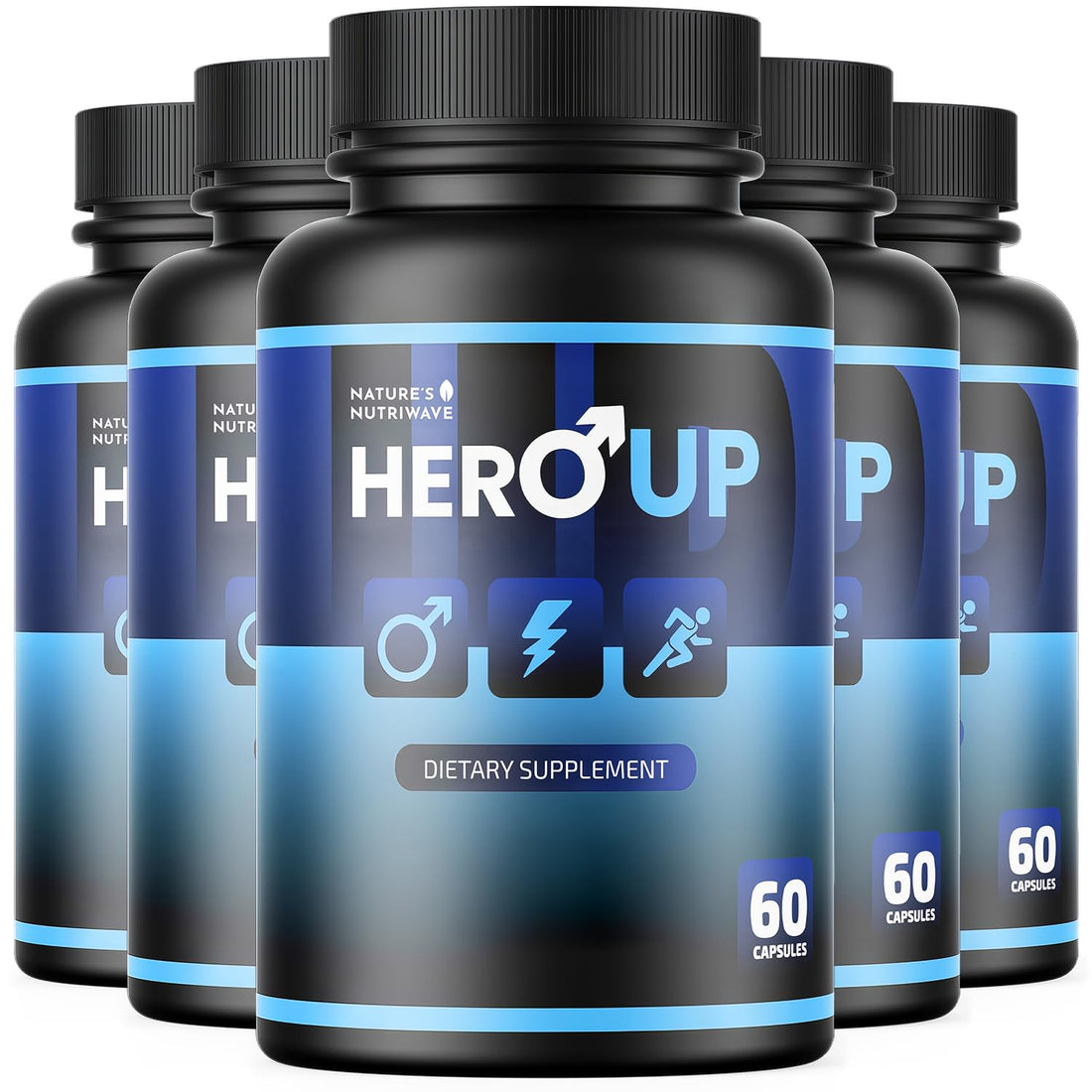 HeroUP - Natural Wellness Supplement with Plant-Based Ingredients – Non-GMO, Stimulant-Free | Made in the USA, GMP-Certified | 60 Capsules, 6 Month Suppy Nature’s NutriWave uk supplements
