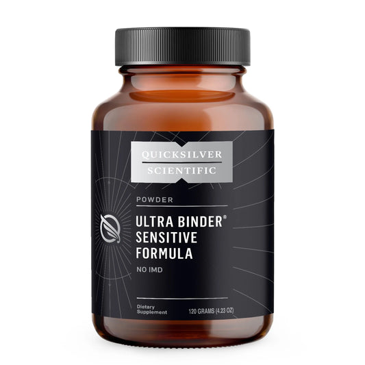 Quicksilver Scientific Ultra Binder Sensitive Formula - Gut Health Supplement with Activated Charcoal, Bentonite Clay - Cleansing Support Powder (120g) Quicksilver ScientificAU supplements