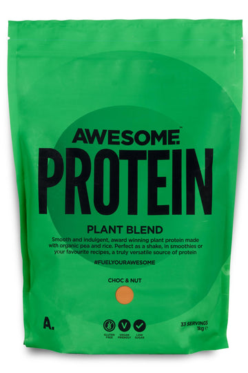 Chocolate Nut Awesome Protein Powder by Ben Coomber | 1kg Vegan Organic Flavoured Protein Ben Coomber Au supplements