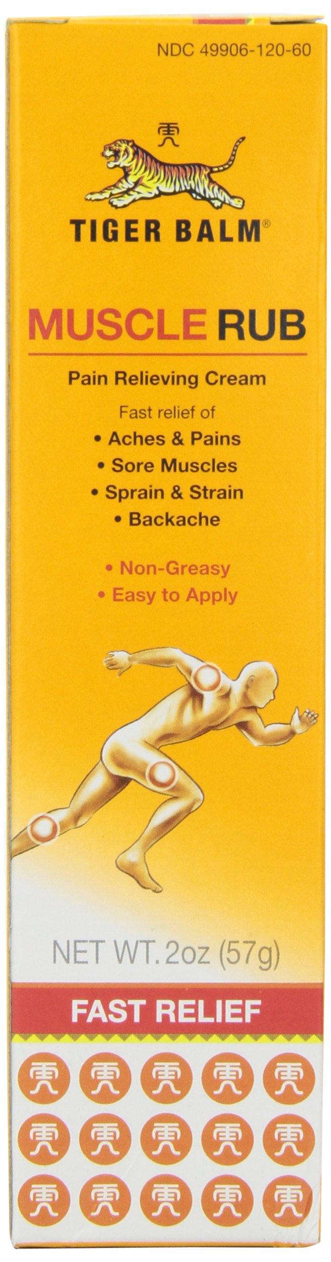 Tiger Muscle Rub Topical Analgesic Cream 2 Ounces (57 g) (Pack of 4) Tiger Balm Au supplements
