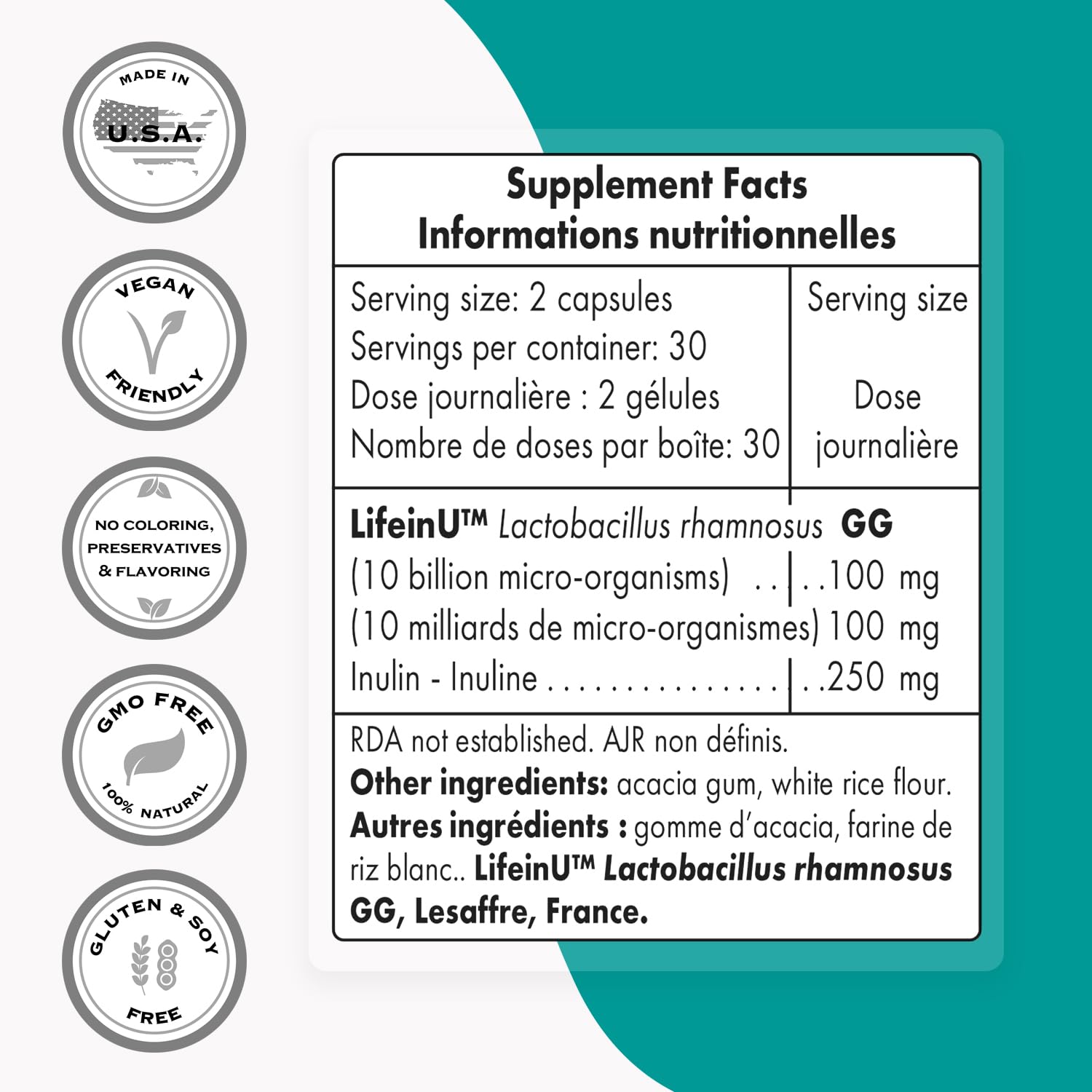 Supersmart - Lactobacillus Rhamnosus GG 10 Billion CFU per Day (LGG Probiotic Supersmart Au supplements