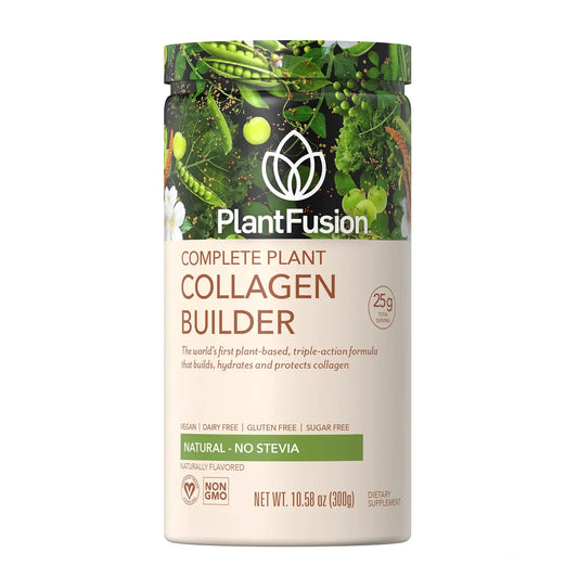 PlantFusion Vegan Collagen Powder - Plant Based Collagen Protein Powder For Muscle & Joints, Hair, Skin & Nails - Keto, Gluten Free, Soy Free, Non-Dairy, No Sugar, Non-GMO - Unflavored 10.58 oz PlantFusionAU supplements