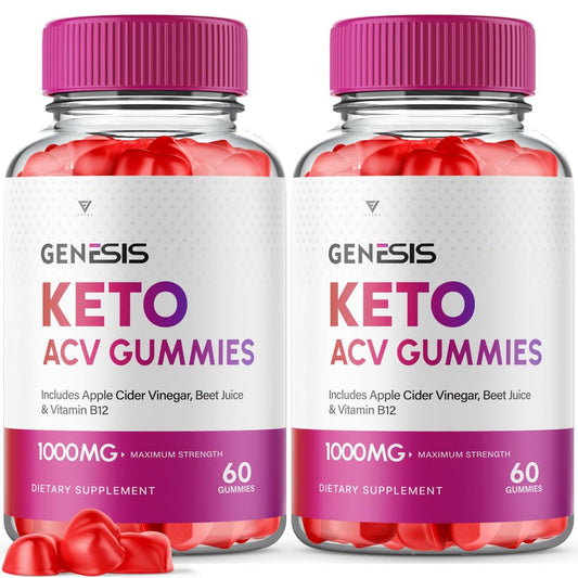 (2 Pack) Genesis Keto ACV Gummies, Genesis Keto Diet Supplement - Genesis Keto Gummies FyvusUS supplements