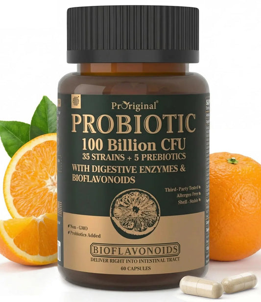 Probiotics with Prebiotics for Men and Women - 35 Strains Probiotics 100 Billion CFU for Gut & Digestive Health, Vegan Acidophilus Probiotic Supplement ProriginalAU supplements