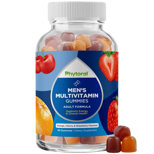 Phytoral Natural Multivitamin for Men Gummies with Zinc - Vitamin D C A & Biotin B6 B12 Full Health Supplement PhytoralAU supplements