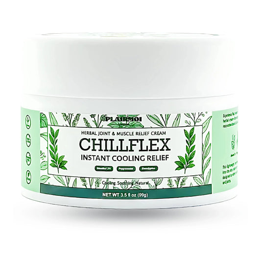 PLAIRMOI CHILLFLEX Pain Relief Gel for Muscle Aches, Joint Pain, Discomfort & Inflammation – Fast Acting, Cooling, Non-Greasy with 3% Menthol & Eucalyptus – 3.5 oz, 1-Pack PLAIRMOIAU supplements